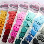 Ombre Buttons Range, 90 buttons per pack in 5 tonal shades